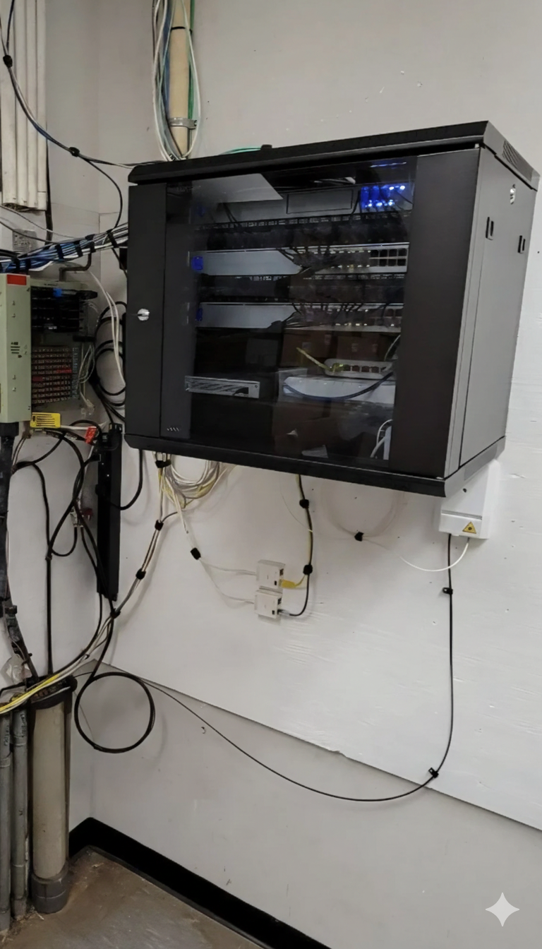 After — wall mounted rack